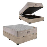 Cama Box Baú Casal E Colchão Molas Ensacadas Ortobom Airtech