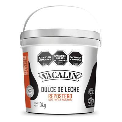 Dulce De Leche Vacalin Balde Repostero X 10kg | Envío gratis