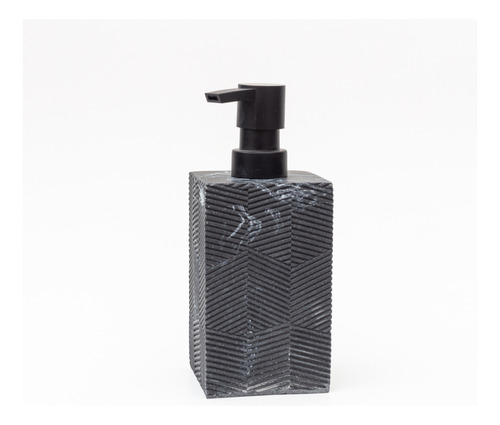 Dispenser De Jabón/detergente Simil Marmol Negro Textura