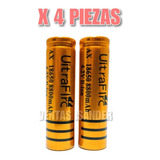 4 Pila Bateria Medida 18650 4.2v Bocina Lampara Ventilador 