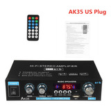 Mini Amplificador De Potencia De Audio Portátil Ak35, Color Negro