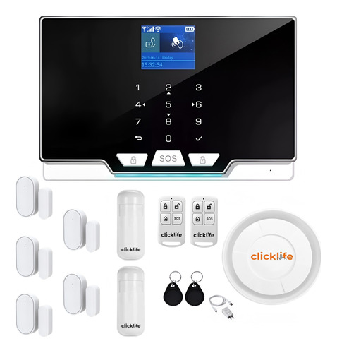 Alarma Casa Negocio Gsm Wifi Inalambrica Kit 7 Sensores/app