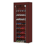 Organizador Zapatera Decoteam 8 Pisos Calidad Superior Vino Color Bordó