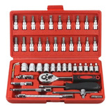 Kit Profissional De Ferramenta Maleta Com 46 Peças Universal