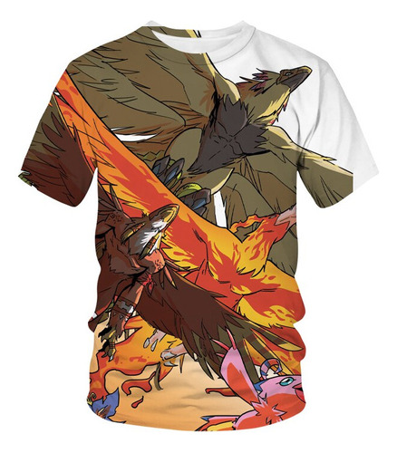 Nueva Playera Moderna Con Estampado 3d Digimon Adventure