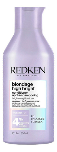 Acondicionador Con Vitamina C Iluminador De Cabello Rubio Blondage High Bright 300ml