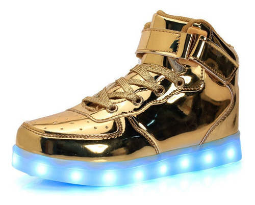 Zapatos De Iluminación De Caña Alta Zapatos Casuales Led [u]