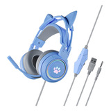 Fone De Ouvido Para Jogos Com Fio Sy-g25 Auscultadores Azul