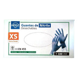 Caja 100 Guantes De Nitrilo Azules - Por Tallas 