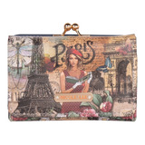 Cartera Agustina Nicole Lee Estampada Con Solapa Fw22