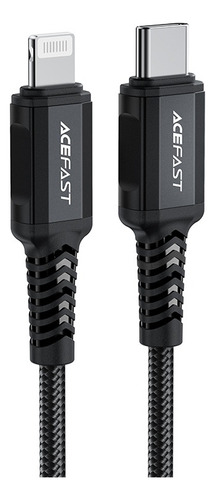 Cable Usb-c A Lightning, Mfi, Acefast C4-01 Premium 1.8m (c) Color Negro