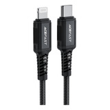 Cable Usb-c A Lightning, Mfi, Acefast C4-01 Premium 1.8m (c) Color Negro