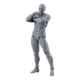 Figura Tipo Figma Archetype Dibujo Maniquí Hombre Gris Acc