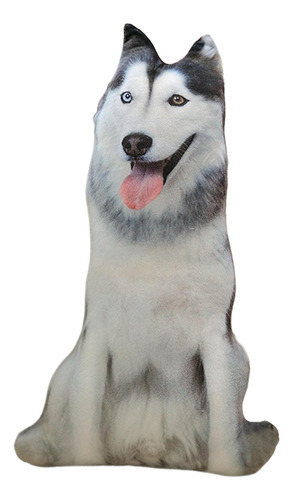 Perro 3d Cojín 20 Cm Juguete De Peluche Realista Para Silla