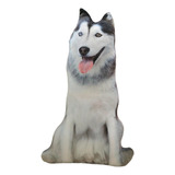 Perro 3d Cojín 20 Cm Juguete De Peluche Realista Para Silla