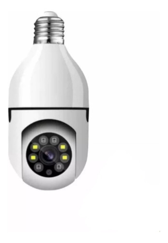 Câmera Lâmpada De Segurança Wifi Ip 360° Soquete E27 Branco