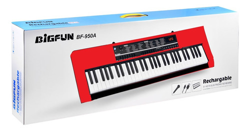 Organeta Piano Bigfun Bf-950s Teclado Electronico Recargable