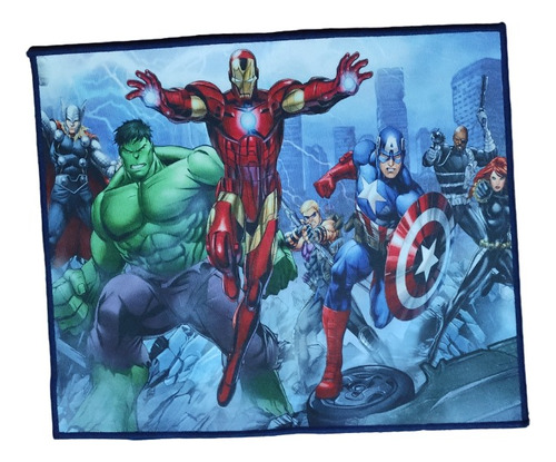 Alfombra Infantil Import Marvel Super Héroes Habit - Baño -d
