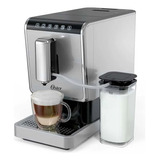 Cafetera Espresso Oster Super Autom. Molino Int. Disp. Leche Color Plateado