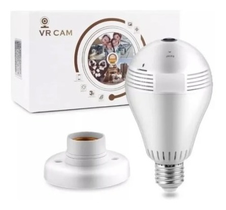 Ampolleta Led Con Camara 360° Hd Wifi Envio Gratis Luz Blanc