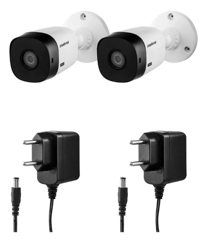 Kit 2 Câmeras Intelbras Vhl 1120 B + 2 Fontes 12v Intelbras