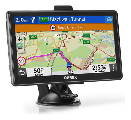 Gps Para Vehiculo Ohrex , Con Pantalla De 7'' , 8 Gb , Negro