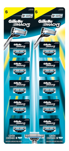 Pack 10 Repuestos Gillette Mach3 / Superstore