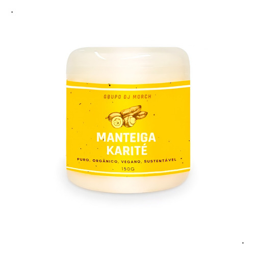 Base Manteiga De Karité Pura 100% Vegana 150gr Rápida