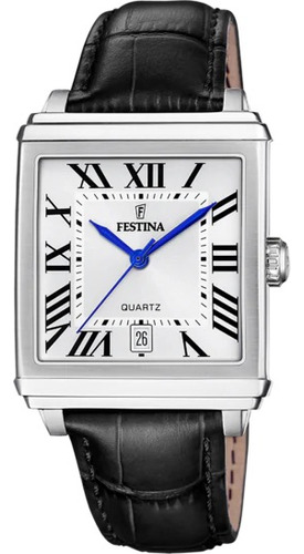 Reloj Festina Hombre Cuero F20681.1 Analogo Numeros Romanos