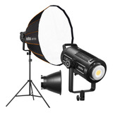 Kit Luz Led Filmagem Godox Sl200ii 200w Soft Box 120 E Tripé