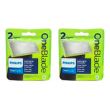 2x Repuesto Philips Qp220 Afeitadora Oneblade