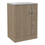 Mueble De Baño Vanguard Rta Rovere + Blanco Color Del Mueble Rovere-blanco