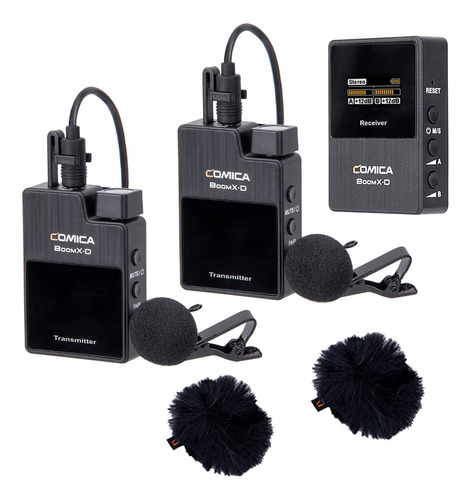 Comica Boomx-d D2 Kit 2.4g Wireless Lavalier Microphone W...