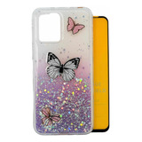 Funda Para Motorola Moro G53 Mariposas + Cristal