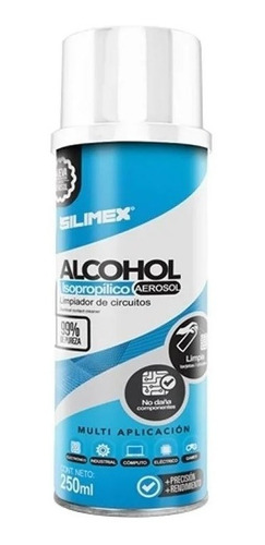 Alcohol Isopropilico Aerosol Silimex,limpiar Circuitos,250ml