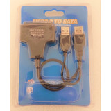 Cable Adaptador Poder Usb A Sata 2.0 Discos Notebook Hdd Ssd