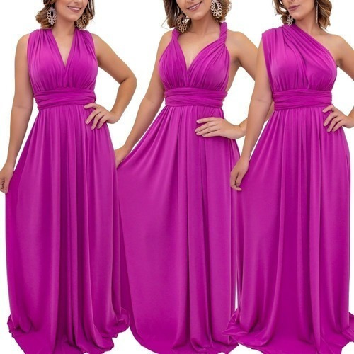 Vestido Casual Multiformas Damas De Honor Fiesta Talla Pluss