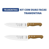 Kit Duas Facas Inox Para Carne Tramontina 8pol