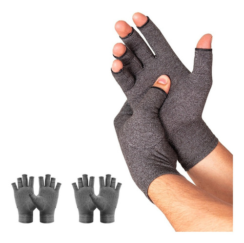 Guantes Para Artritis Compresión Túnel Carpiano Pack 2 Pares