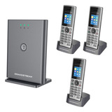 Base Ip Grandstream Dp752 + 3 Telefono Inalambrico Dp722