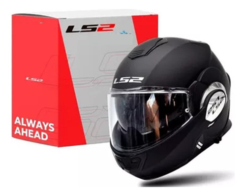 Casco Ls2 Valiant Talla L Abatible F399 Negro Mate Gama Alta