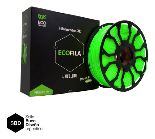 Filamento Pla Impresora 3d Hellbot Ecofila 1kg 1.75mm