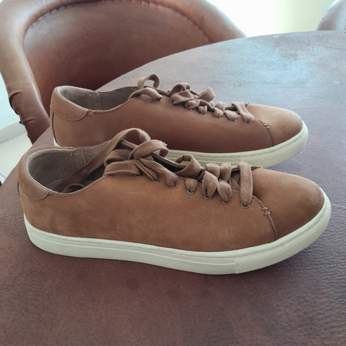 Tenis Ralph Lauren Café Semi Nuevo Talla 9 1/2mx  11 1/2us