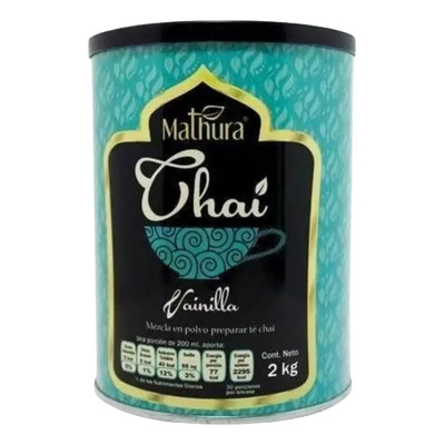 Te Chai Vainilla 1 Lata De 2kg Marca Mathura | Envío gratis