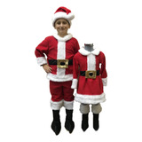 Disfraz Navidad Navideño Santa Claus Para Niño Talla 2 - 8