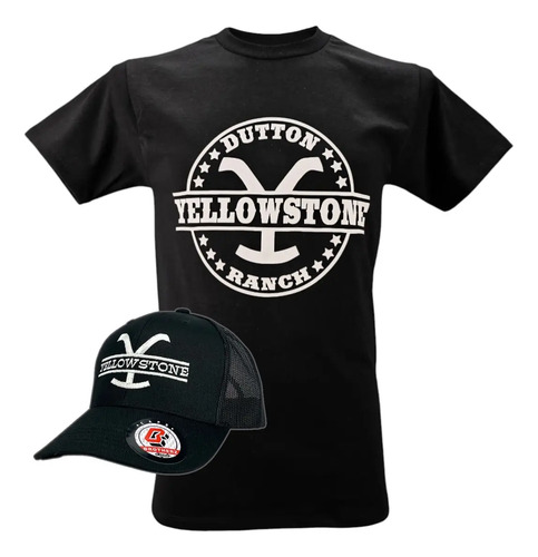 Playera Y Gorra Yellowstone Dutton Ranch 100% Algodon