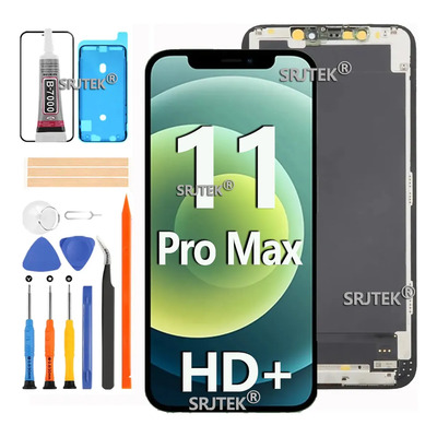 SRJTEK Pantalla Táctil ( HD+ ) Para iPhone 11 Pro Max A2161 Color Negro | Envío gratis