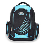 Mochila Wilson Urbana Casual Porta Laptop Hasta 16.5 Inch Color Negro Turqueza