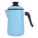 Bule Para Café Esmaltado Azul Claro 1,5 L Ewel