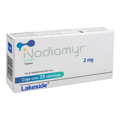 Nadiamyr Tizanidina 2 Mg | Caja Con 20 Tabletas | Envío gratis